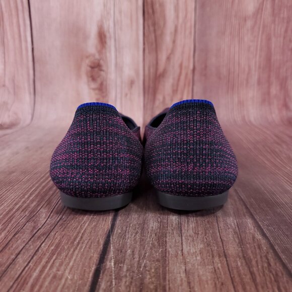 Rothys Womens Sz 7.5 The Point Heather Magenta Slip On Flats Shoes Retired Rare - Picture 11 of 15